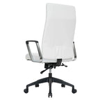 Chaise de bureau de conférence moderne en cuir à dossier haut