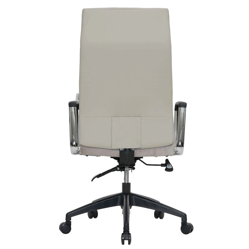 Chaise de bureau de conférence moderne en cuir à dossier haut