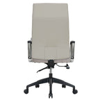 Chaise de bureau de conférence moderne en cuir à dossier haut