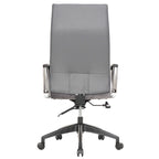 Chaise de bureau de conférence moderne en cuir à dossier haut