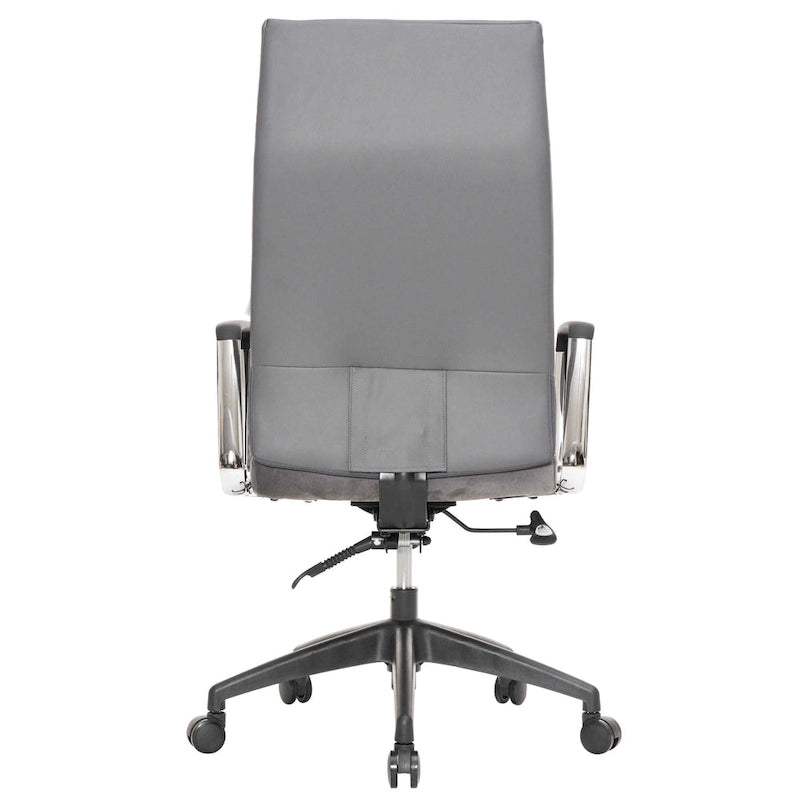 Chaise de bureau de conférence moderne en cuir à dossier haut