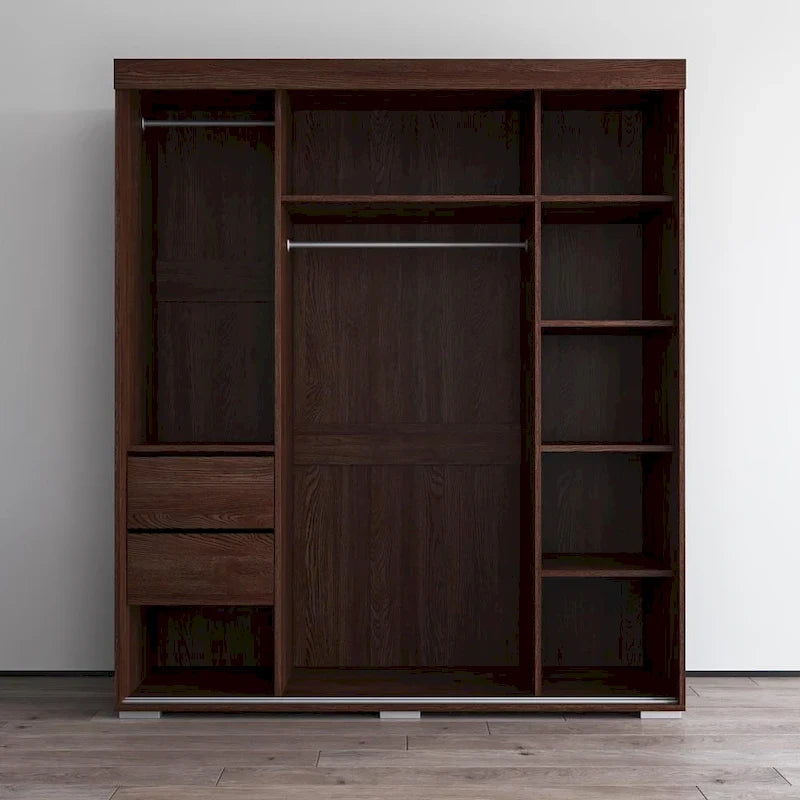 Armoire moderne brillante de 71 pouces