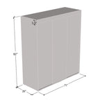 Armoire moderne brillante de 71 pouces