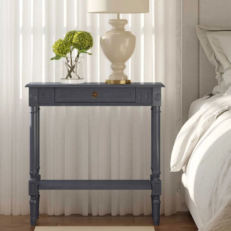 Wood Console Accent Table With Drawer by East at Main