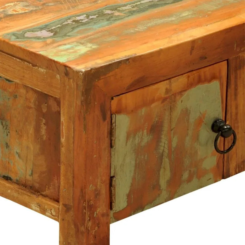 Meuble TV 2 portes en bois recyclé vintage