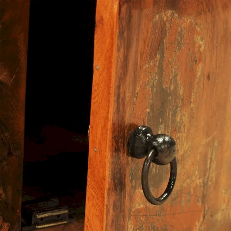 Meuble TV 2 portes en bois recyclé vintage