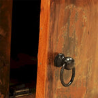 Meuble TV 2 portes en bois recyclé vintage