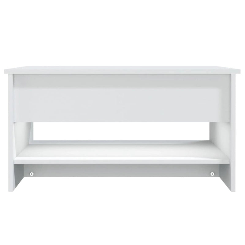 Table basse relevable, bout de canapé, table d'appoint, bois manufacturé - 80 x 50 x 42,4 cm