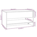 Table basse relevable, bout de canapé, table d'appoint, bois manufacturé - 80 x 50 x 42,4 cm