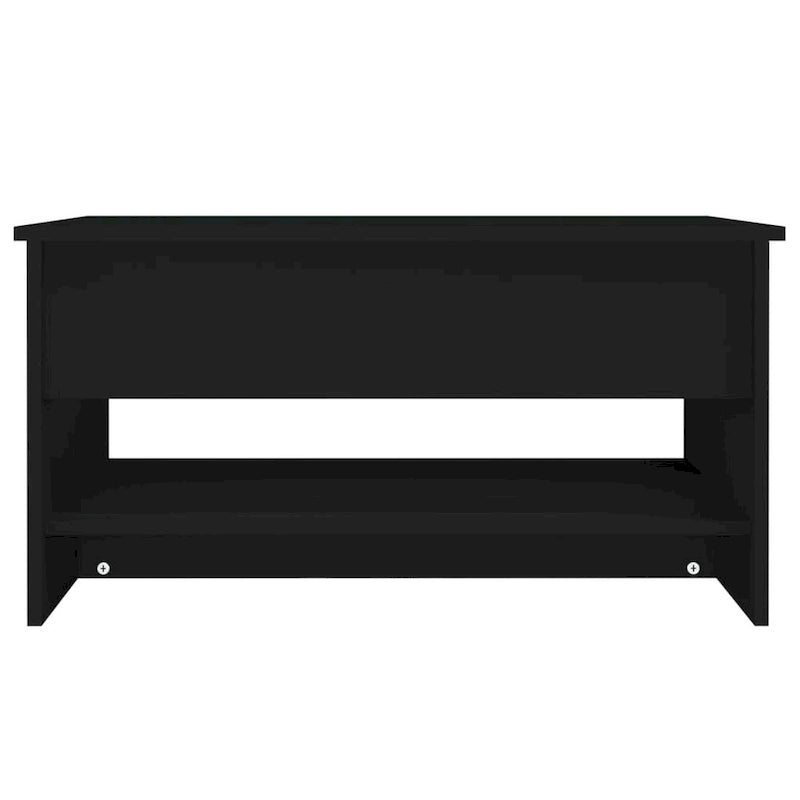 Table basse relevable, bout de canapé, table d'appoint, bois manufacturé - 80 x 50 x 42,4 cm