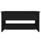 Table basse relevable, bout de canapé, table d'appoint, bois manufacturé - 80 x 50 x 42,4 cm