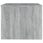 Table basse relevable, bout de canapé, table d'appoint, bois manufacturé - 80 x 50 x 42,4 cm