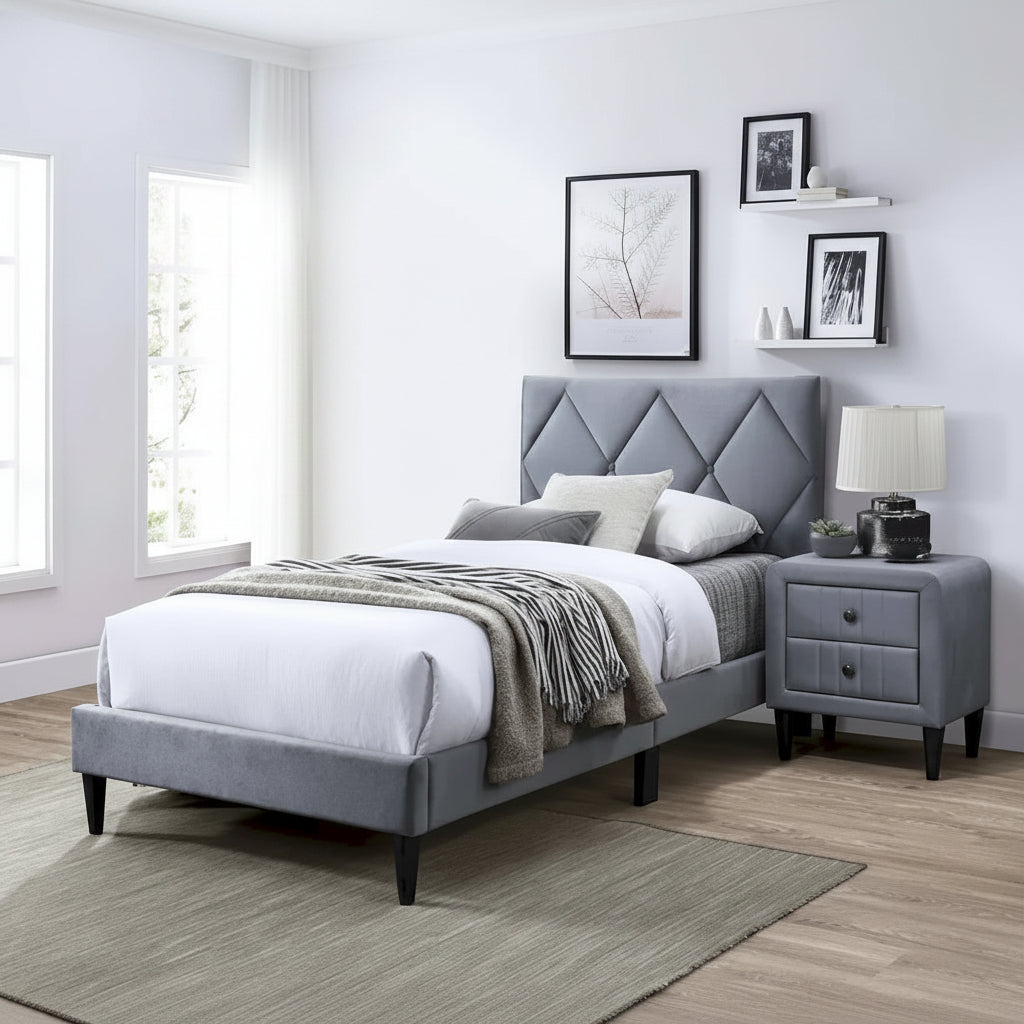 Poundex Twin Bed