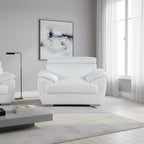 HomeRoots Genuine Leather Chair and a Half - 38