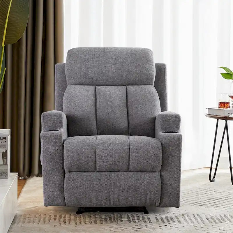 Fauteuil inclinable de massage avec chauffage et vibrations, canapé manuel