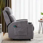Fauteuil inclinable de massage avec chauffage et vibrations, canapé manuel
