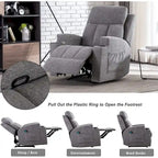 Fauteuil inclinable de massage avec chauffage et vibrations, canapé manuel