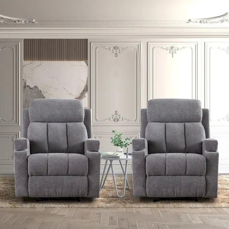Fauteuil inclinable de massage avec chauffage et vibrations, canapé manuel
