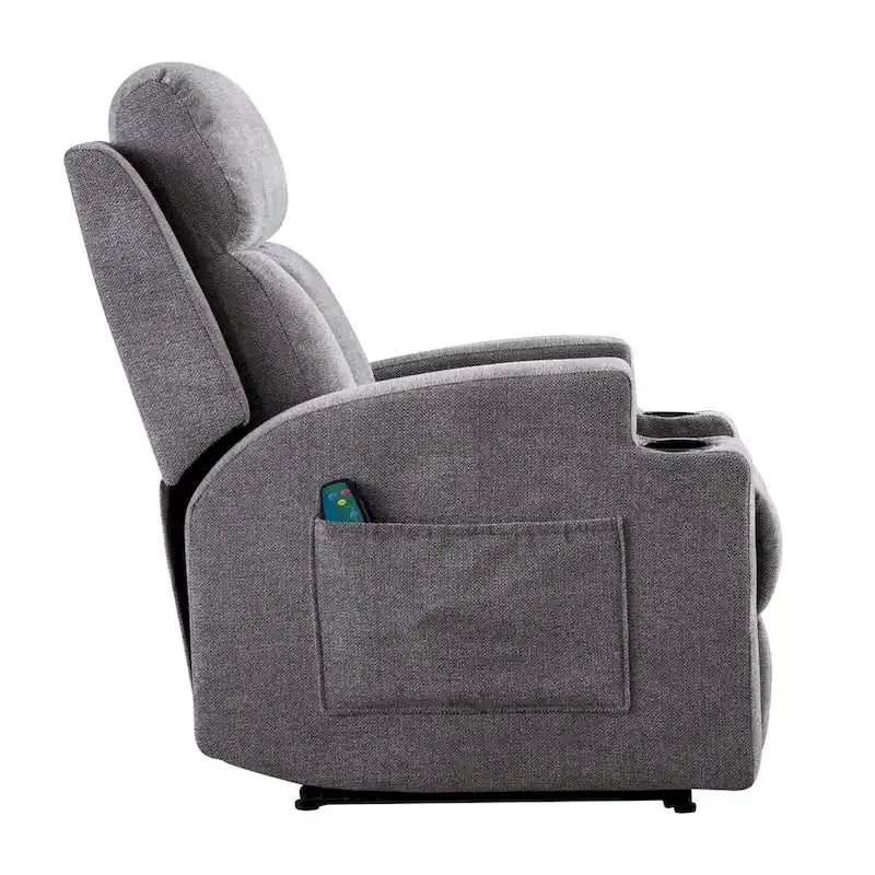 Fauteuil inclinable de massage avec chauffage et vibrations, canapé manuel