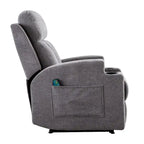 Fauteuil inclinable de massage avec chauffage et vibrations, canapé manuel