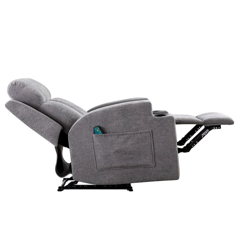 Fauteuil inclinable de massage avec chauffage et vibrations, canapé manuel