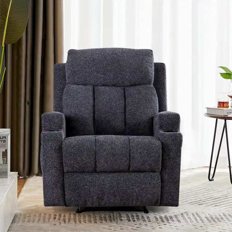 Fauteuil inclinable de massage avec chauffage et vibrations, canapé manuel
