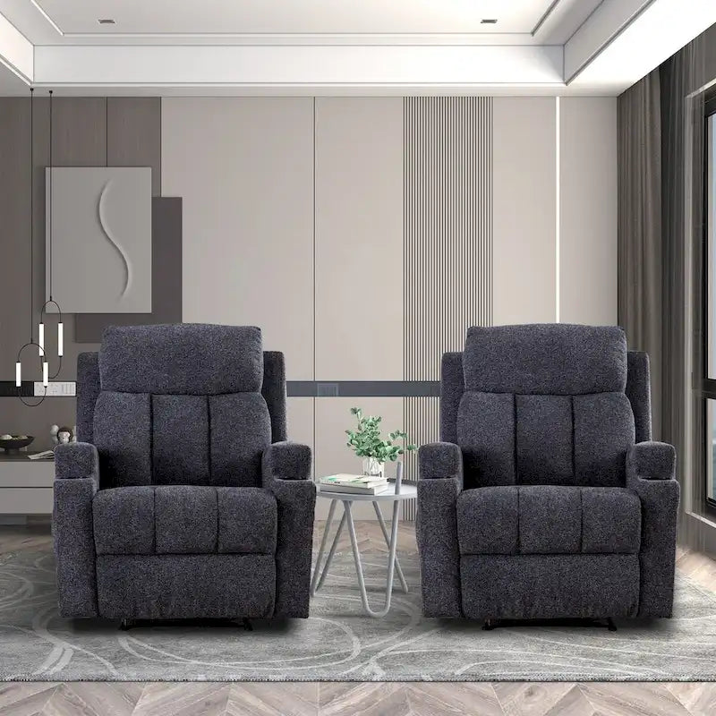 Fauteuil inclinable de massage avec chauffage et vibrations, canapé manuel
