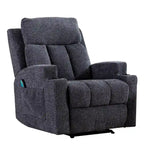 Fauteuil inclinable de massage avec chauffage et vibrations, canapé manuel