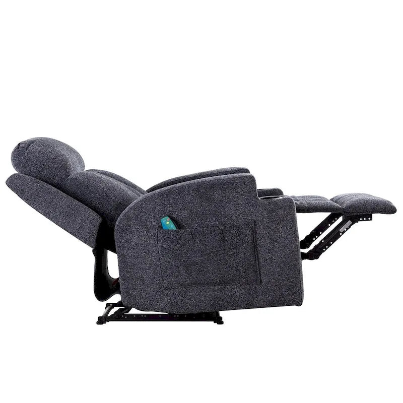 Fauteuil inclinable de massage avec chauffage et vibrations, canapé manuel