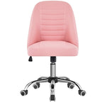 Chaise de bureau mi-hauteur en similicuir, sans accoudoirs, moderne et capitonnée