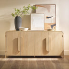 Buffet moderne de 64 pouces avec bords arrondis