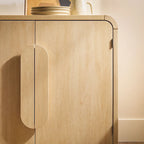 Buffet moderne de 64 pouces avec bords arrondis