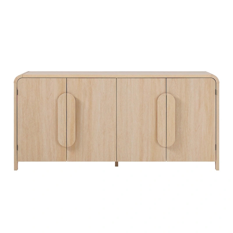 Buffet moderne de 64 pouces avec bords arrondis