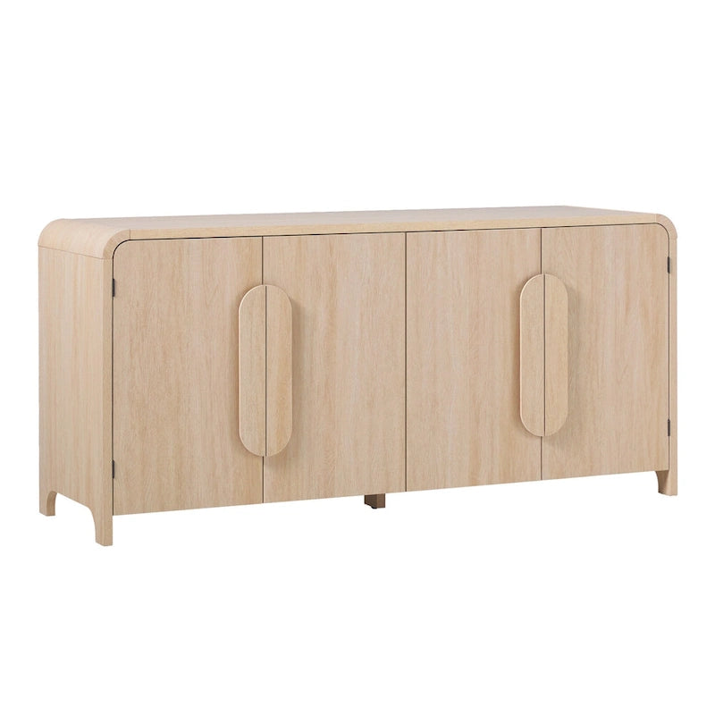 Buffet moderne de 64 pouces avec bords arrondis
