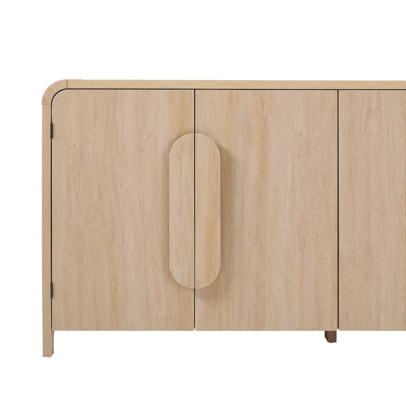 Buffet moderne de 64 pouces avec bords arrondis