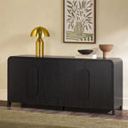 Buffet moderne de 64 pouces avec bords arrondis