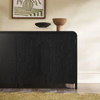 Buffet moderne de 64 pouces avec bords arrondis