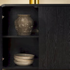 Buffet moderne de 64 pouces avec bords arrondis