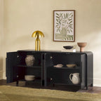 Buffet moderne de 64 pouces avec bords arrondis